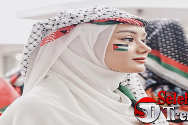 Dinda Hauw Ikut Turun Aksi Bela Palestina Di Monas